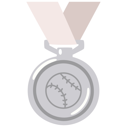 second place medal baseball