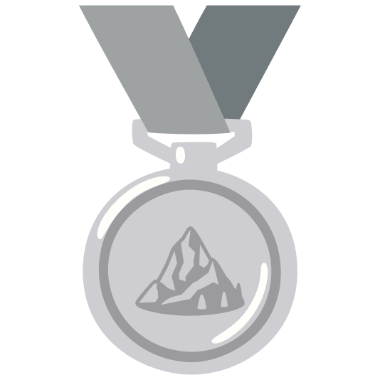 second place medal mountain