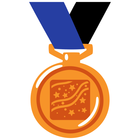 third place medal milky way