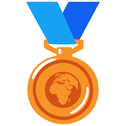 third place medal earth africa