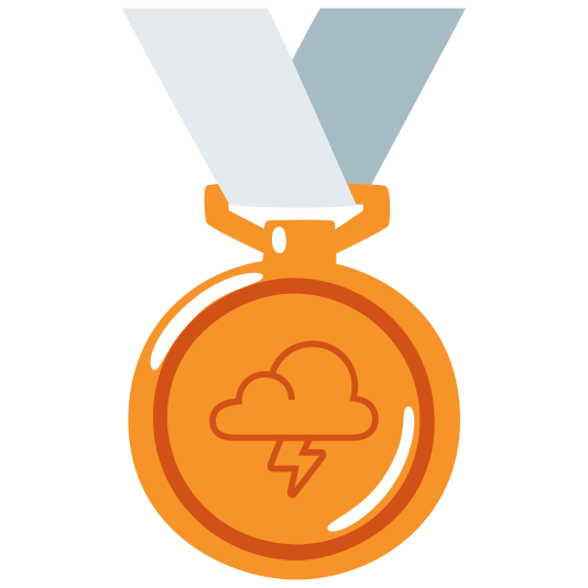 third place medal lightning