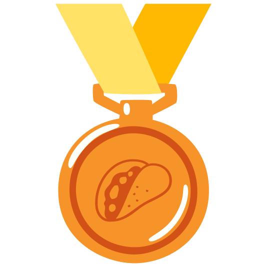 third place medal taco