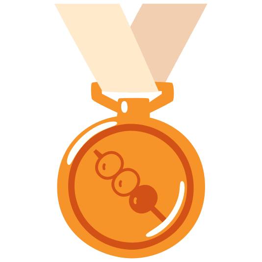 third place medal dango