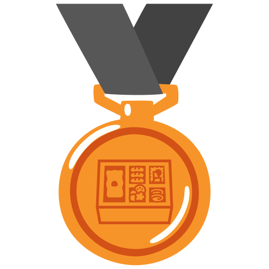 third place medal bento