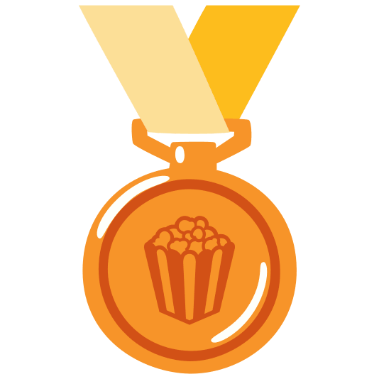 third place medal popcorn