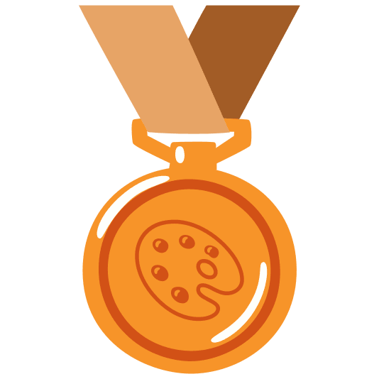 third place medal art