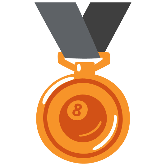 third place medal 8ball