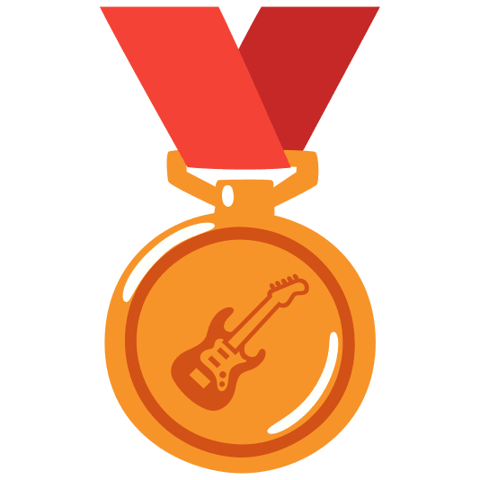 third place medal guitar