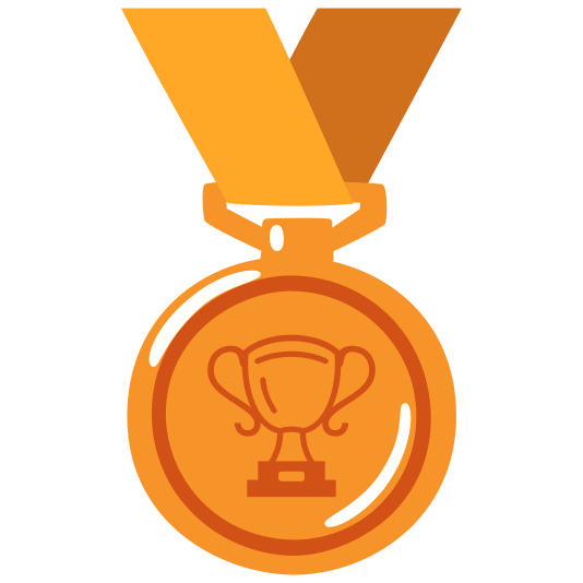 third place medal trophy