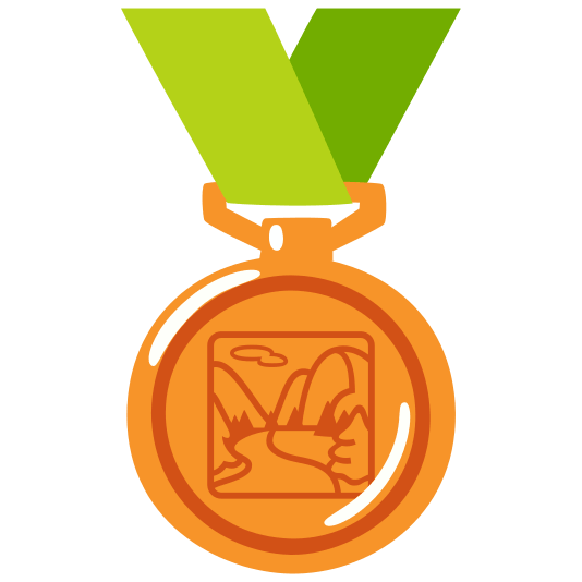 third place medal national park
