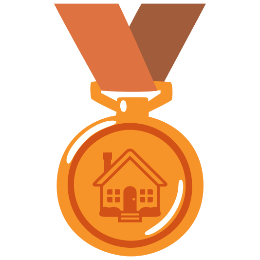 third place medal house