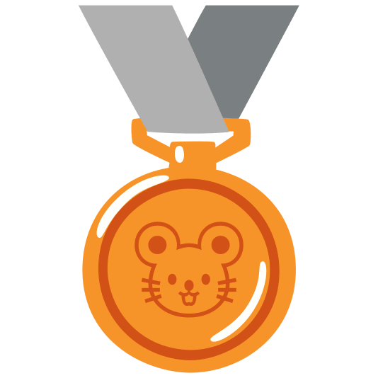 third place medal mouse