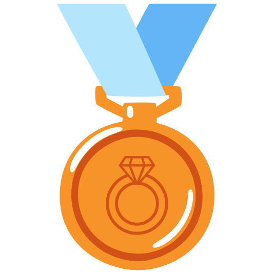 third place medal ring