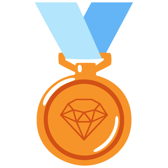 third place medal gem