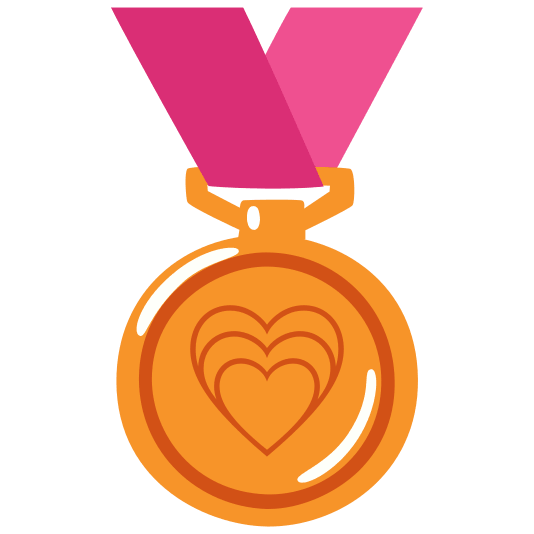 third place medal heartpulse
