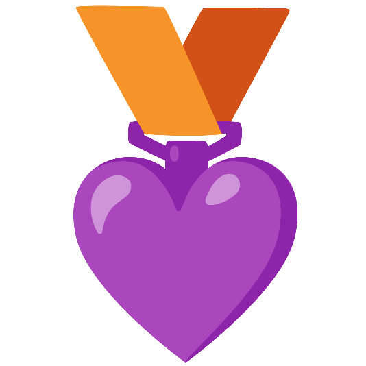 third place medal purple heart