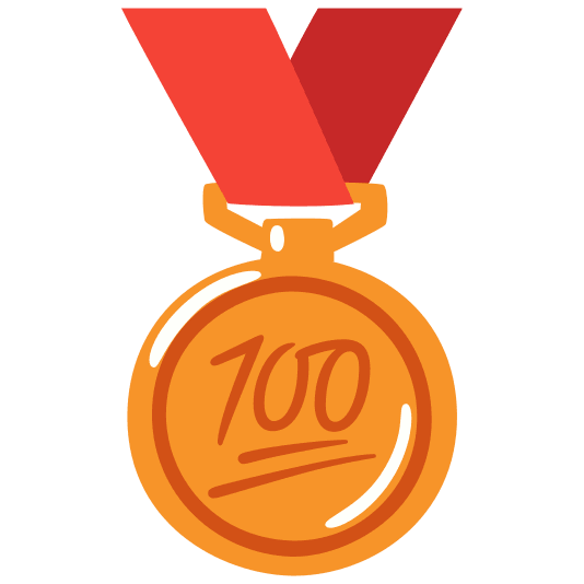 third place medal 100