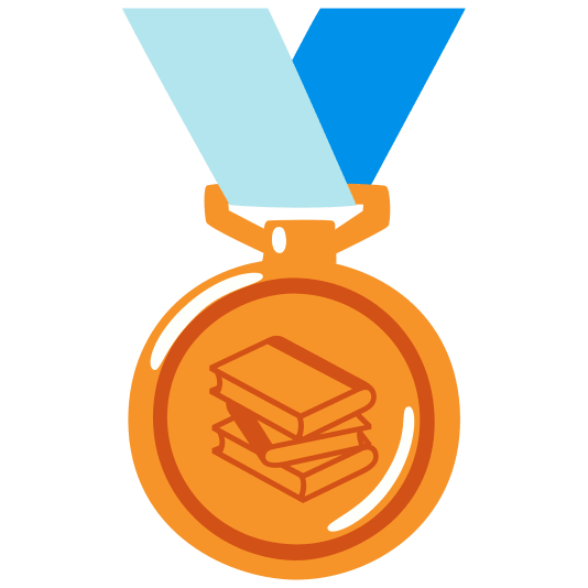 third place medal books