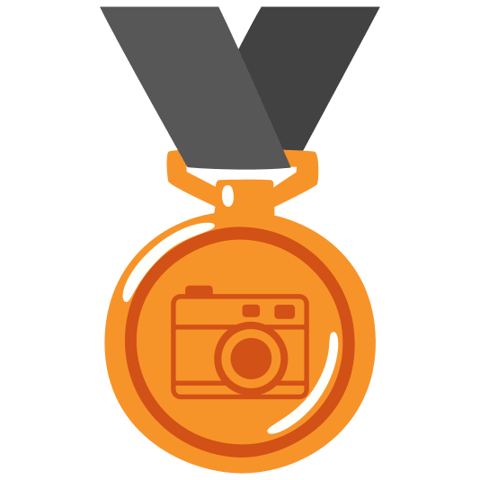third place medal camera
