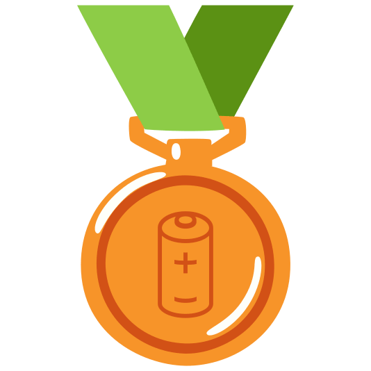 third place medal battery