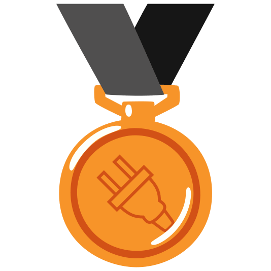 third place medal electric plug