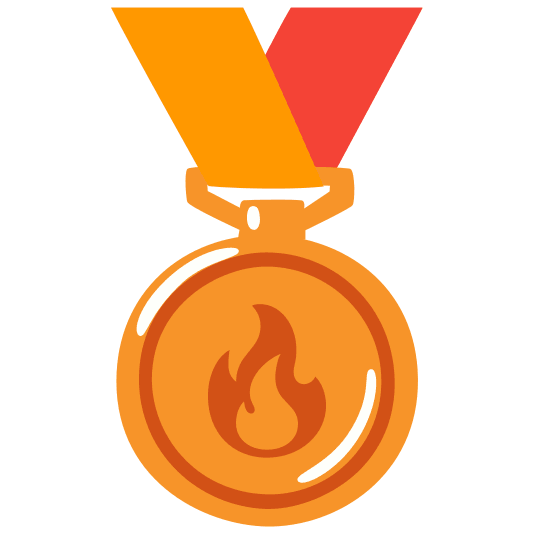 third place medal fire