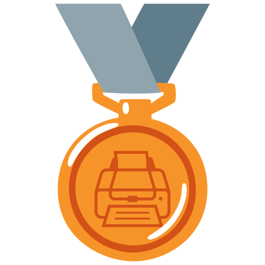 third place medal printer