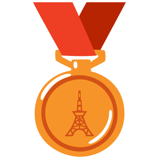 third place medal tokyo tower