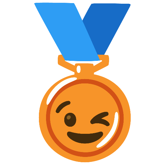 third place medal wink