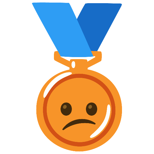 third place medal confused