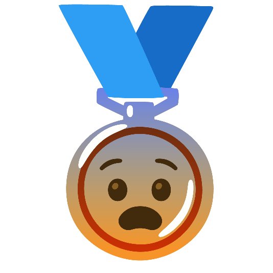 third place medal fearful