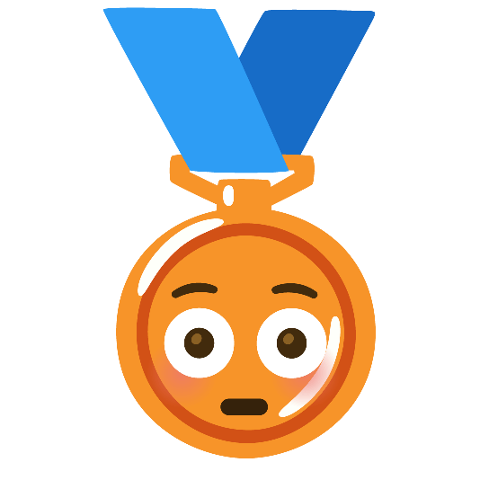 third place medal flushed