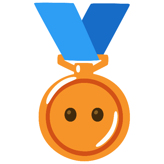third place medal no mouth