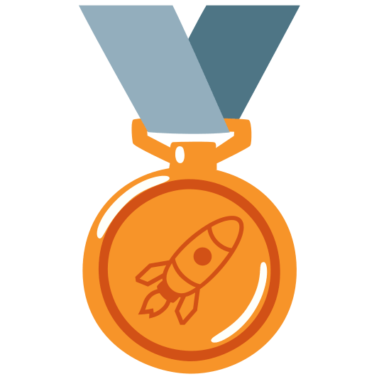 third place medal rocket