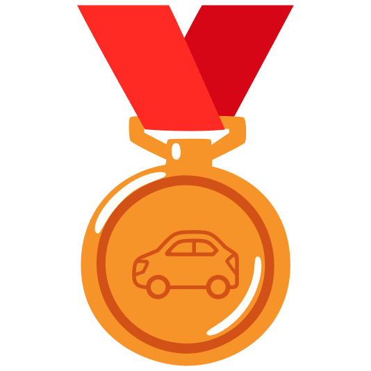 third place medal car