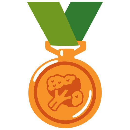 third place medal broccoli