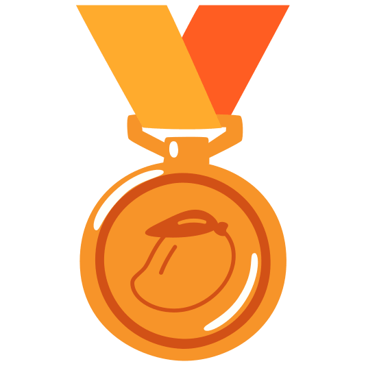 third place medal mango
