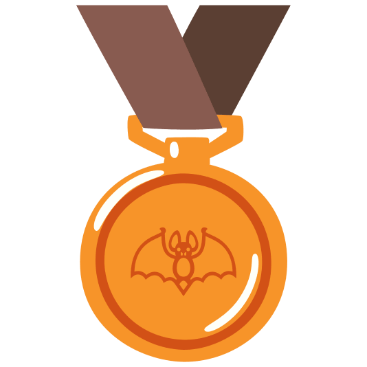 third place medal bat