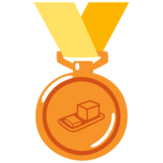 third place medal butter