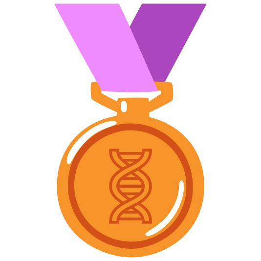 third place medal dna