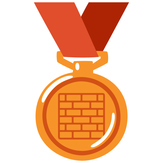 third place medal bricks