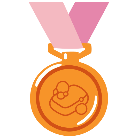 third place medal soap