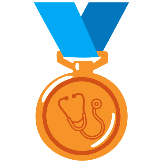 third place medal stethoscope