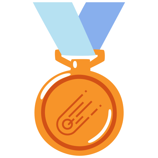 third place medal comet