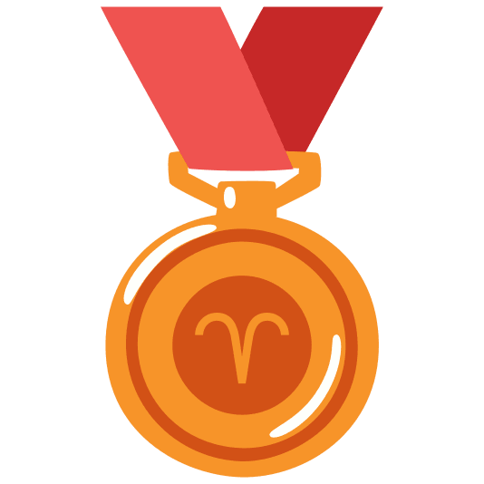 third place medal aries