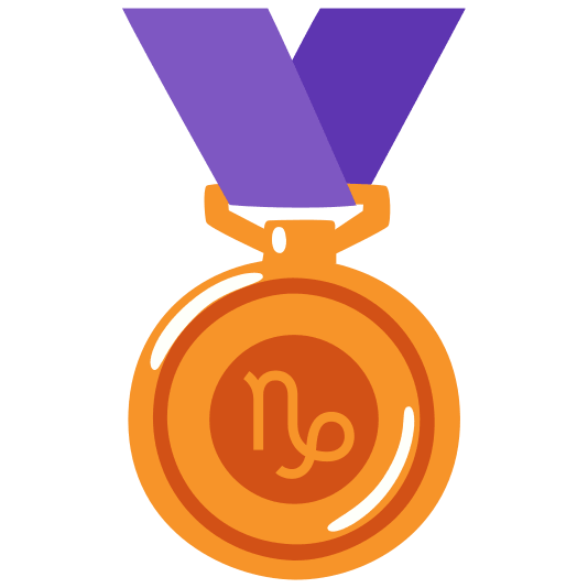 third place medal capricorn