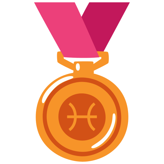 third place medal pisces