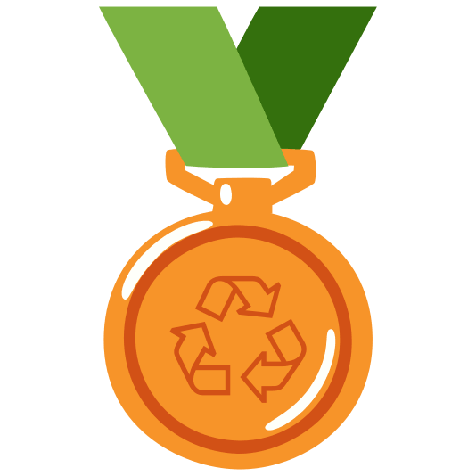 third place medal recycle