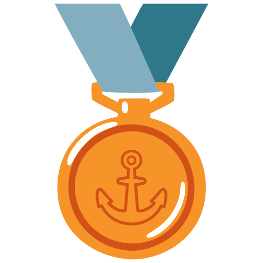 third place medal anchor