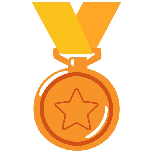 third place medal star